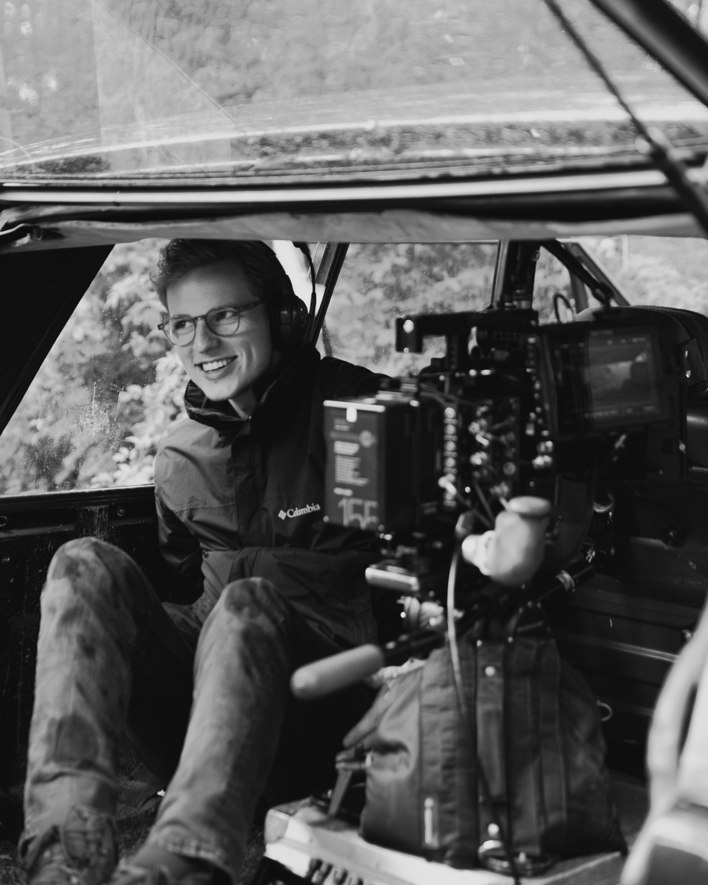 On set — car rig